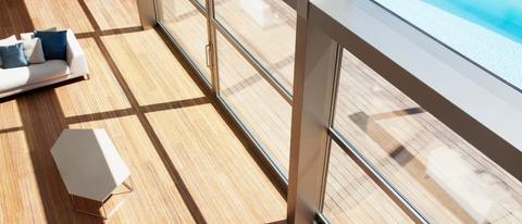 Windows in modern house Windows in modern house